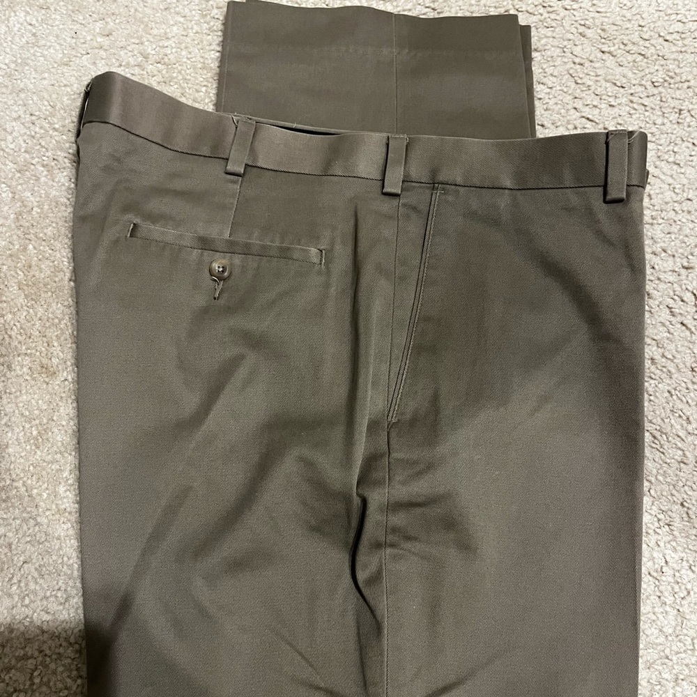 Men's Axist dark Tan Khaki Flst Front Pants​